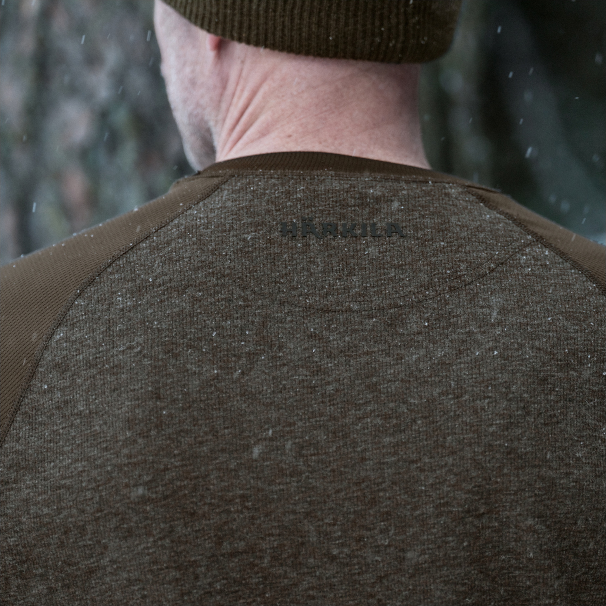 2026 Harkila Heren Kodiak Cleverwool Lange Mouw T-Shirt 108030174001 - Dark Hunting Green